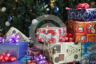 Christmas presents Stock Photo