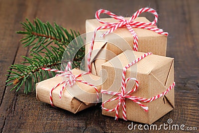 Christmas presents Stock Photo