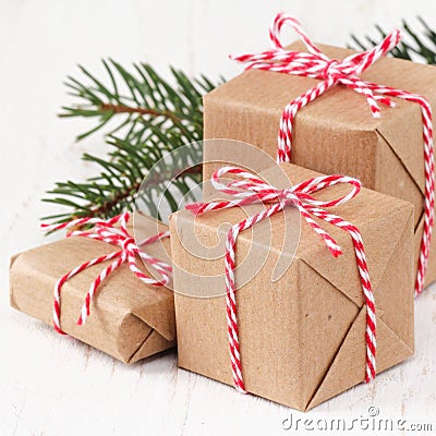 Christmas presents Stock Photo