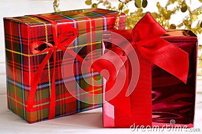 Christmas presents Stock Photo