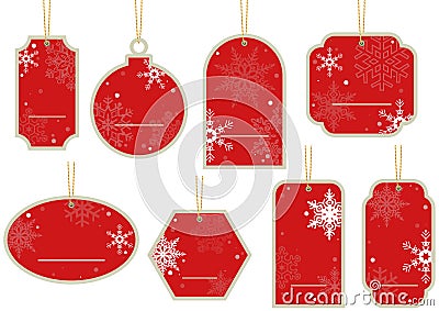 Christmas Price Tag Vector Illustration