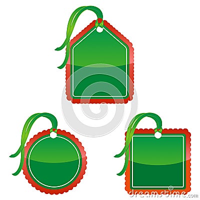 Christmas Price Tags Stock Photo