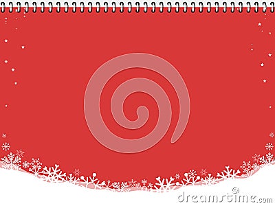 Christmas on red background . Winter concert . Stock Photo