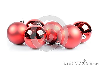 Christmas Red Ball Stock Photo