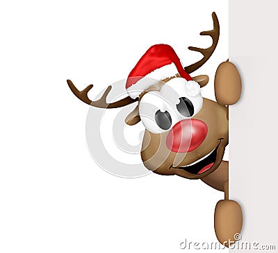 Christmas Reindeer Cartoon Cartoon Illustration