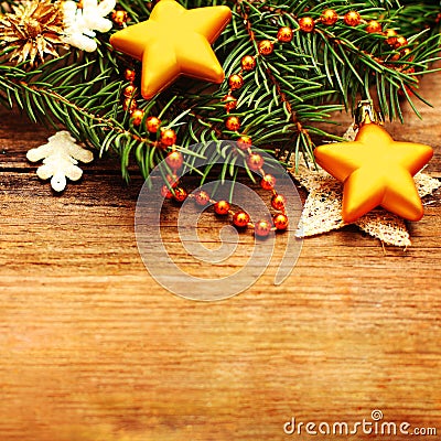 Christmas retro background Stock Photo