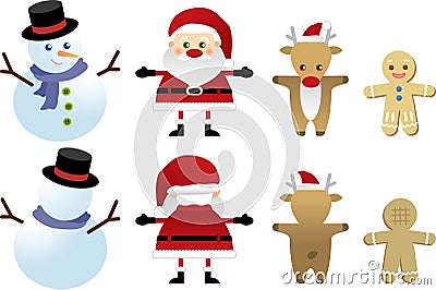 Christmas's role Vector Illustration