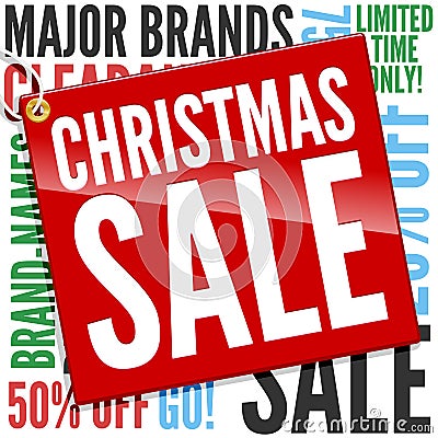 Christmas Sale Banner Vector Illustration