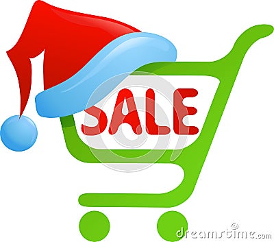 Christmas Sale Icon Vector Illustration