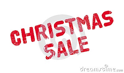 Christmas Sale rubber stamp Vector Illustration