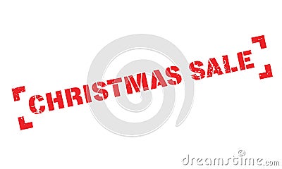 Christmas Sale rubber stamp Vector Illustration