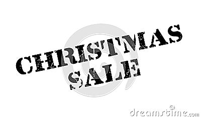 Christmas Sale rubber stamp Vector Illustration