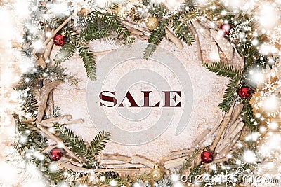Christmas sale Stock Photo