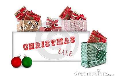 Christmas Sale Stock Photo