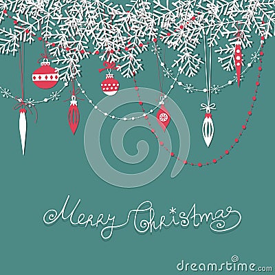 Christmas scrapbook card Vector Illustration