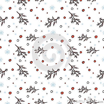 Christmas seamless background in vector Vector Illustration