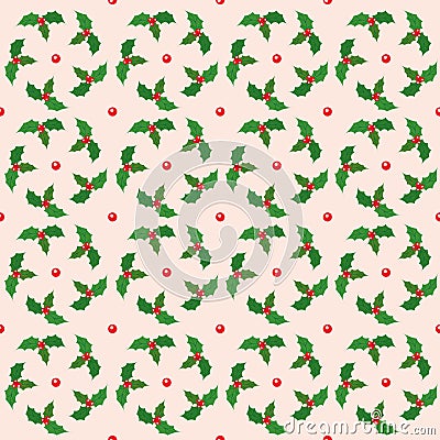 Christmas seamless pattern. Bright winter ornament 02 Stock Photo