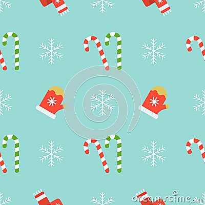 Christmas seamless pattern for use as wallpaper Vector Illustration