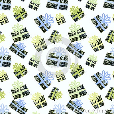 Christmas seamless present pattern for new year gifts and birthday fabrics and notebooks and kids and wrapping paper Cartoon Illustration