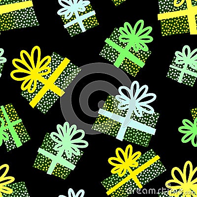 Christmas seamless present pattern for new year gifts and birthday fabrics and notebooks and kids and wrapping paper Cartoon Illustration