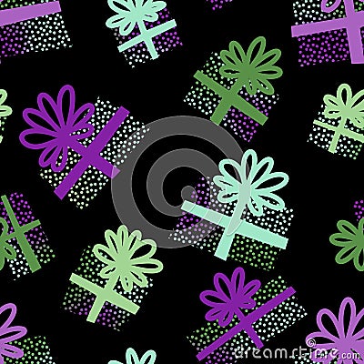 Christmas seamless present pattern for new year gifts and birthday fabrics and notebooks and kids and wrapping paper Cartoon Illustration