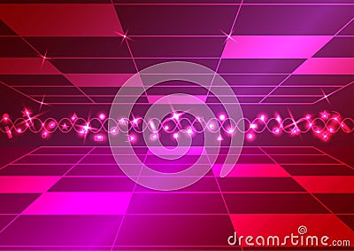 Christmas seasonal festival star disco tech light shiny abstract background technology internet fiber glow design vector Vector Illustration