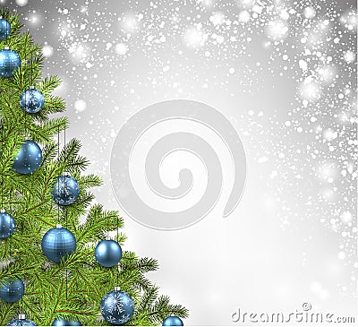 Christmas shining background Vector Illustration