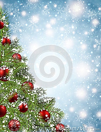 Christmas shining background Vector Illustration