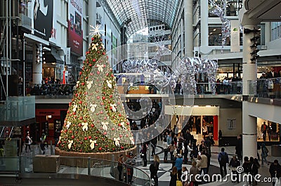 Christmas shopping Editorial Stock Photo