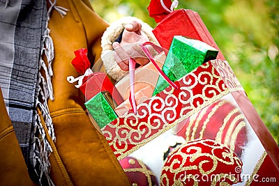 Christmas shopping - holiday sale Stock Photo