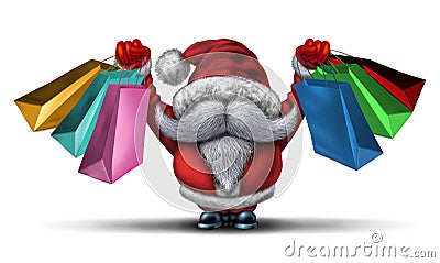 Christmas Shopping Spree Stock Photo