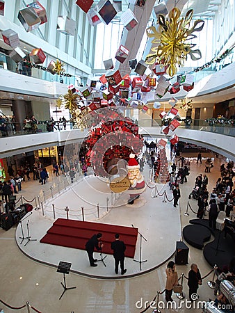 Christmas show in IFC Mall Editorial Stock Photo