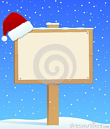 Christmas Sign Vector Illustration