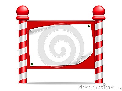 Christmas Sign Vector Illustration