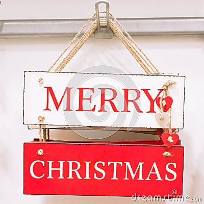 Christmas sign Stock Photo