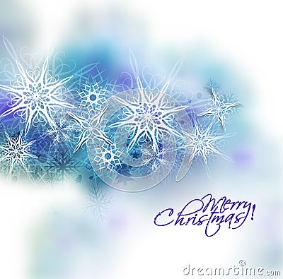 Christmas silver snow background Vector Illustration