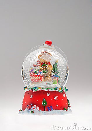 Christmas snow globe Stock Photo