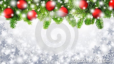 Christmas snowflakes background Stock Photo