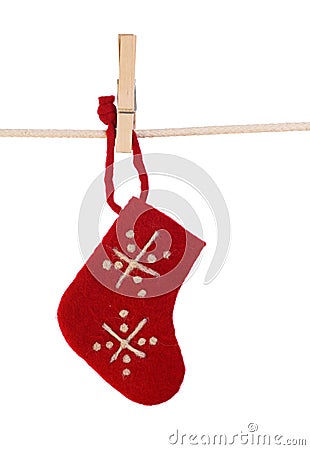 Christmas sock Stock Photo