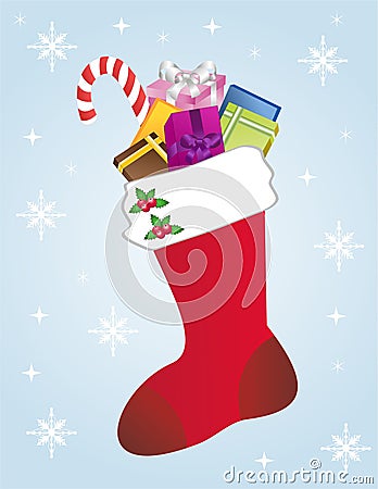 Christmas Sock Vector Illustration