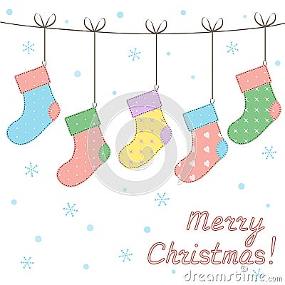 Christmas socks Vector Illustration