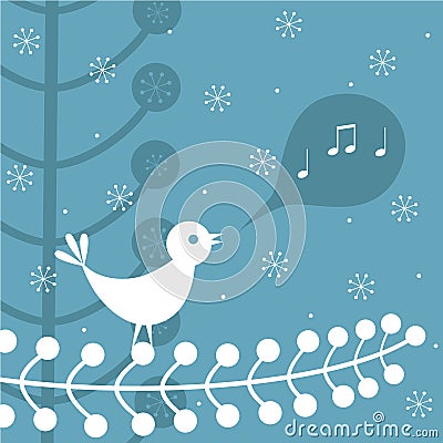 Christmas song Vector Illustration