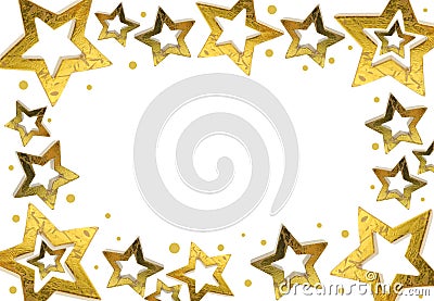 Christmas Star frame Stock Photo