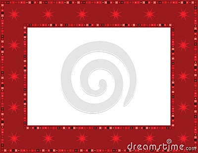 Christmas Star Frame Vector Illustration