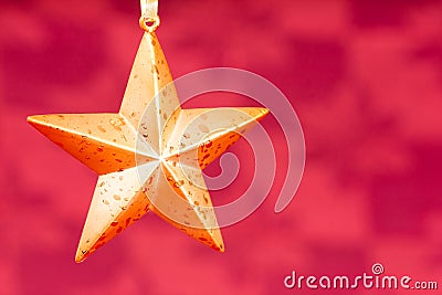 Christmas Star Ornament Stock Photo