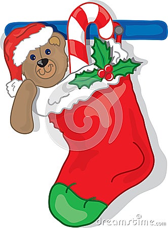 Christmas Stocking Vector Illustration