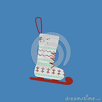 Christmas Stocking icon Vector Illustration