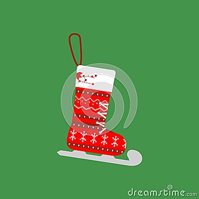 Christmas Stocking icon Vector Illustration