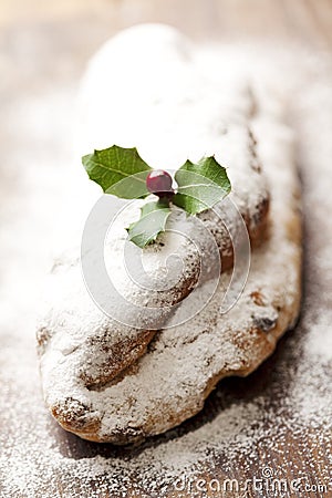 Christmas stollen Stock Photo