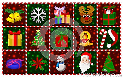 Christmas Symbols Stock Photo